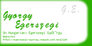 gyorgy egerszegi business card